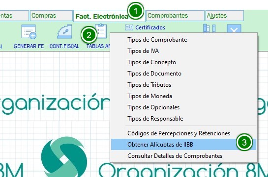 Importar Alícuotas de Percepciones y Retenciones de ARBA